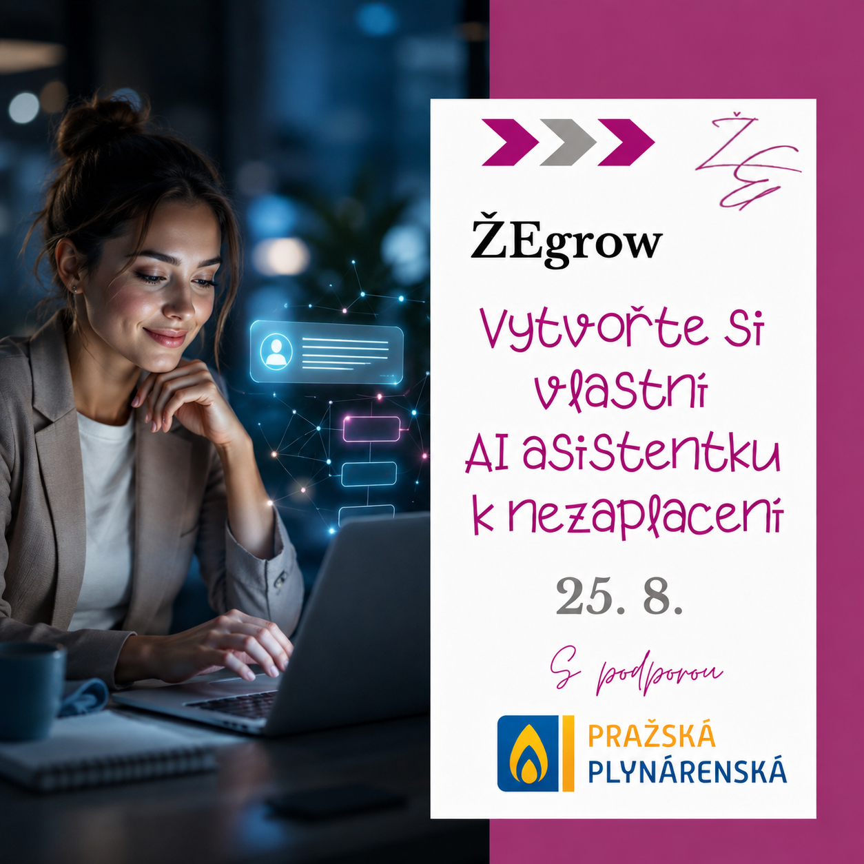 ŽEgrow: Vytvoř si svou AI asistentku k nezaplacení
